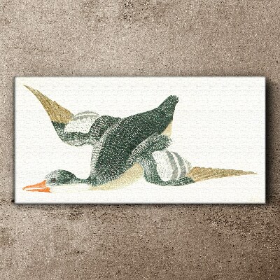 Foto auf leinwand Fliegender Vogel in Pastellfarben