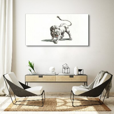 Foto auf leinwand Löwe in Bewegung