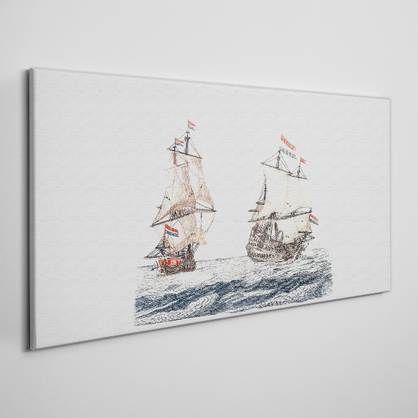 Foto auf leinwand Segelschiffe auf ruhiger See