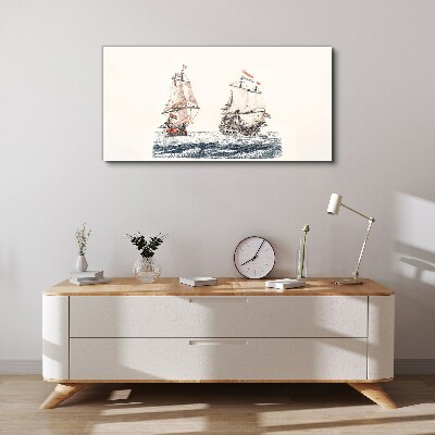 Foto auf leinwand Segelschiffe auf ruhiger See