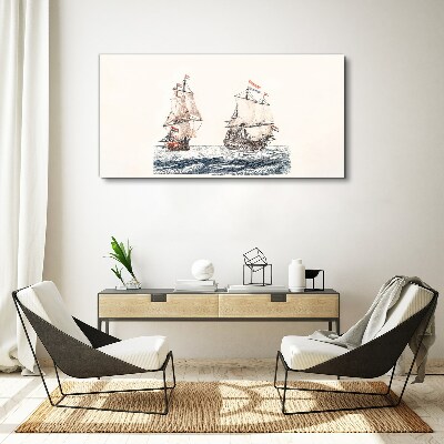Foto auf leinwand Segelschiffe auf ruhiger See