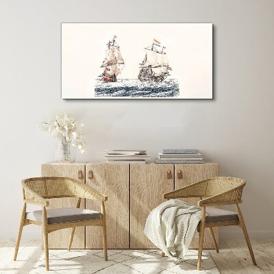 Foto auf leinwand Segelschiffe auf ruhiger See