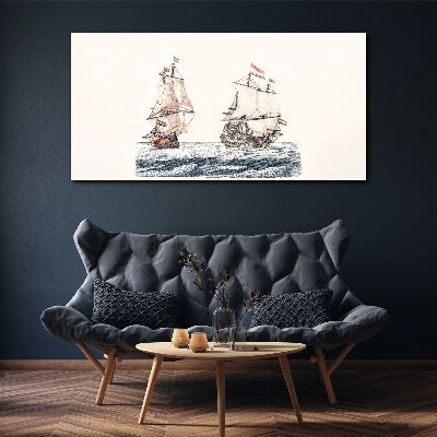 Foto auf leinwand Segelschiffe auf ruhiger See