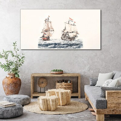 Foto auf leinwand Segelschiffe auf ruhiger See
