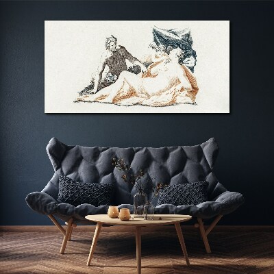 Foto auf leinwand Mythologische Szene mit Gottheiten