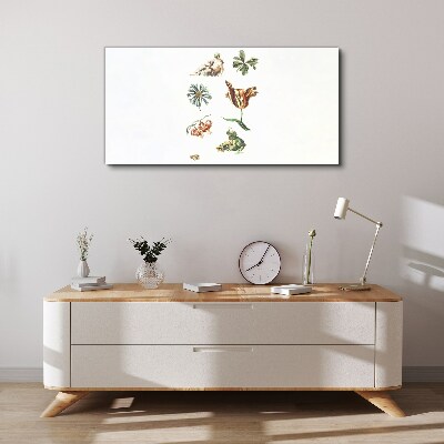 Bild auf leinwand Florale Inspirationen in zarten Farben