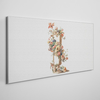 Bild auf leinwand Blumenvase mit Naturmotiv