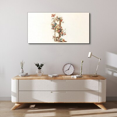 Bild auf leinwand Blumenvase mit Naturmotiv