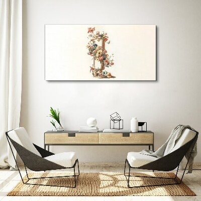 Bild auf leinwand Blumenvase mit Naturmotiv