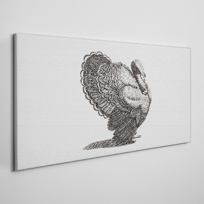 Foto auf leinwand Die Eleganz der Pute im Detail