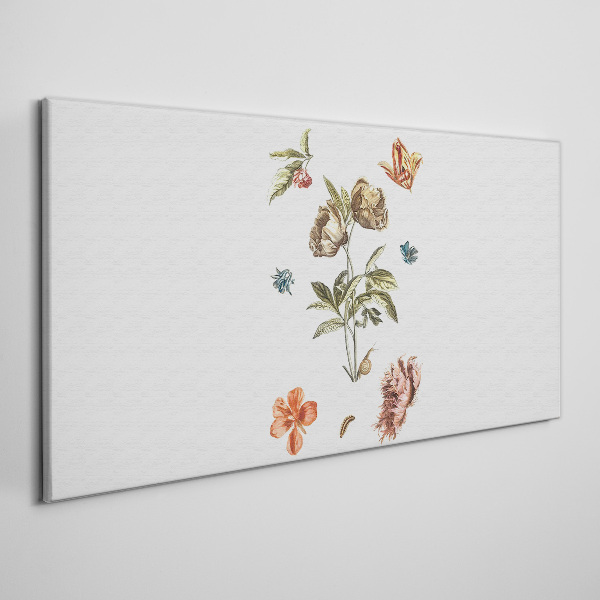 Foto auf leinwand Florale Motive in Pastelltönen