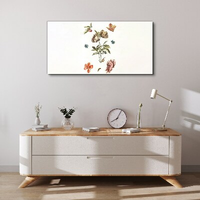 Foto auf leinwand Florale Motive in Pastelltönen