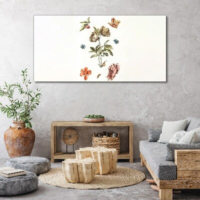 Foto auf leinwand Florale Motive in Pastelltönen