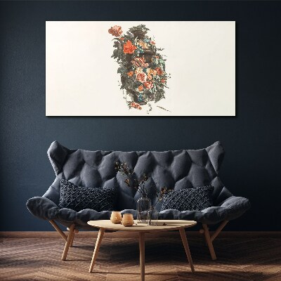 Bild auf leinwand Vase Blumen Pflanzen