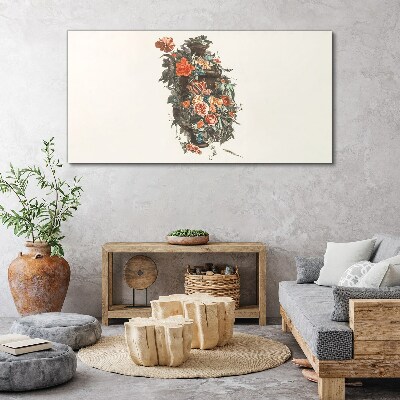 Bild auf leinwand Vase Blumen Pflanzen