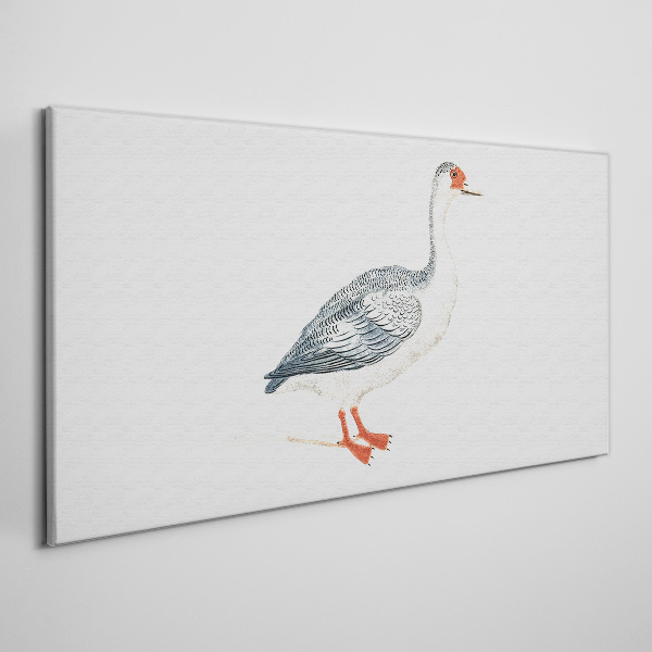 Wandbild Gans in zarten Farbtönen