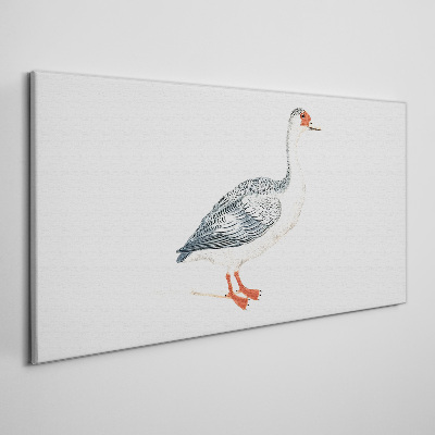 Wandbild Gans in zarten Farbtönen