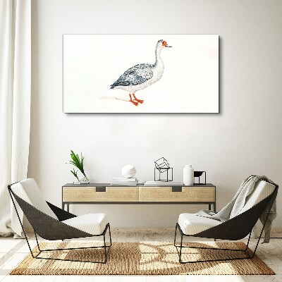 Wandbild Gans in zarten Farbtönen