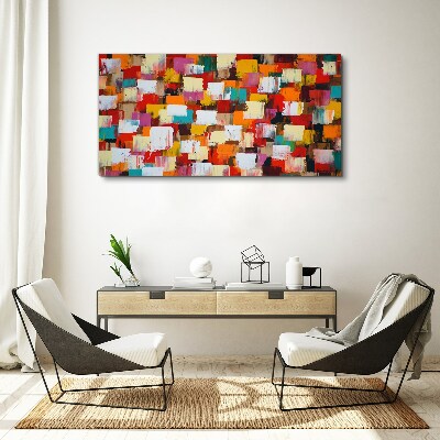 Foto auf leinwand Buntes, abstraktes Mosaikmuster