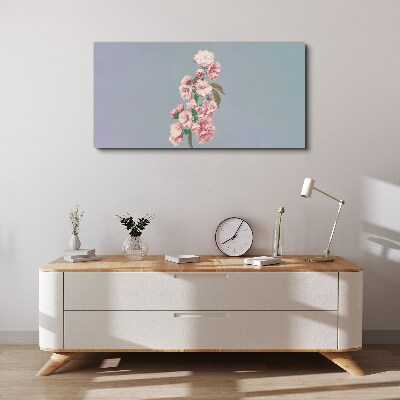 Foto auf leinwand Blumenlandschaft in Pastelltönen