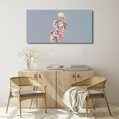 Foto auf leinwand Blumenlandschaft in Pastelltönen