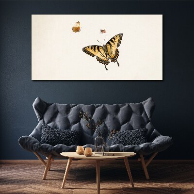 Bild auf leinwand Schmetterlinge in zarter Harmonie