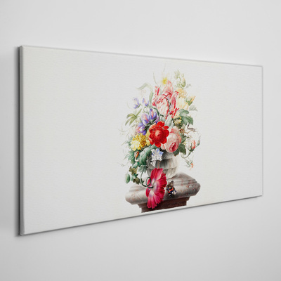 Foto auf leinwand Vase Blumen Pflanzen