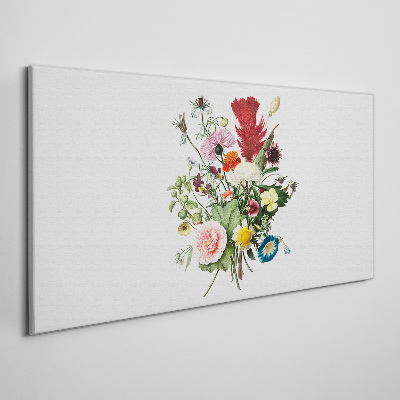 Foto leinwand Blumenarrangement in Pastellfarben