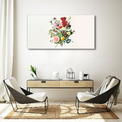 Foto leinwand Blumenarrangement in Pastellfarben