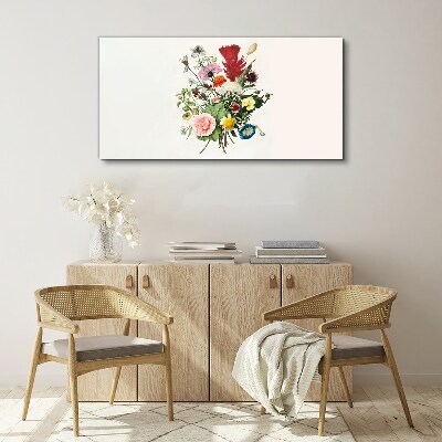 Foto leinwand Blumenarrangement in Pastellfarben