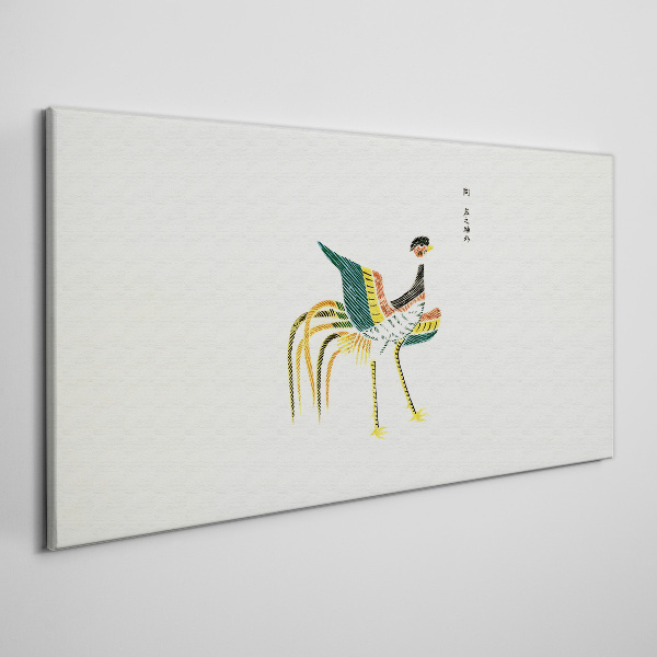 Foto auf leinwand Bunter Vogel auf dem Hintergrund