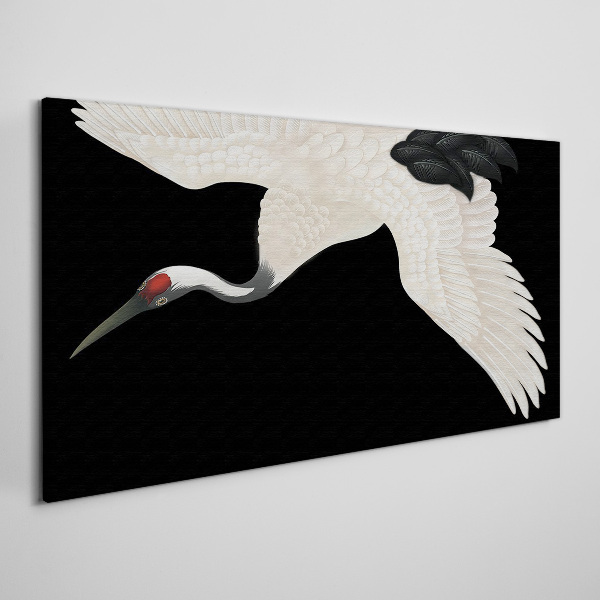Bild auf leinwand Die Eleganz der weißen Kranichsilhouette