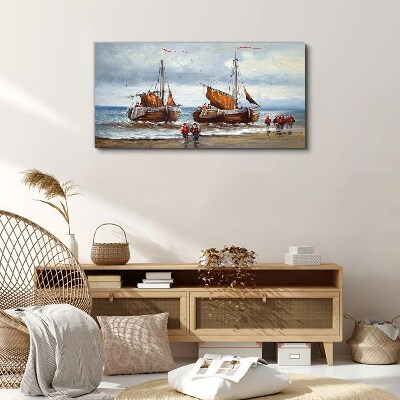 Foto auf leinwand Segel am Horizont