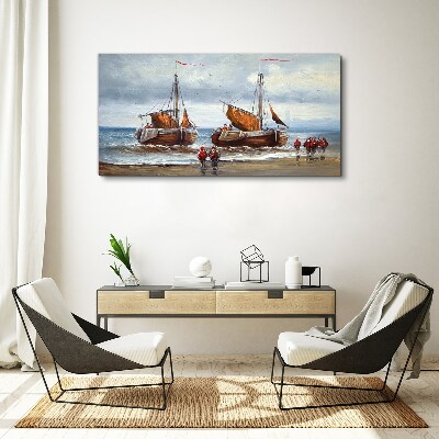 Foto auf leinwand Segel am Horizont