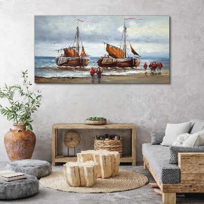 Foto auf leinwand Segel am Horizont