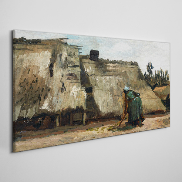 Foto leinwand Arbeiten im Feld