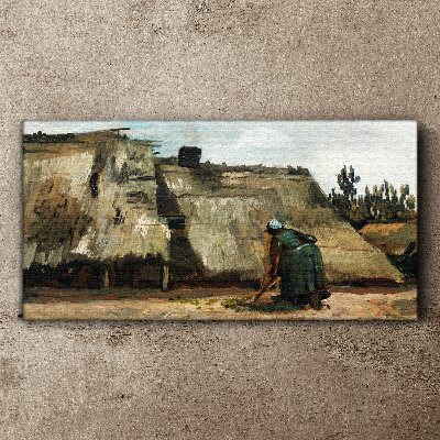 Foto leinwand Arbeiten im Feld