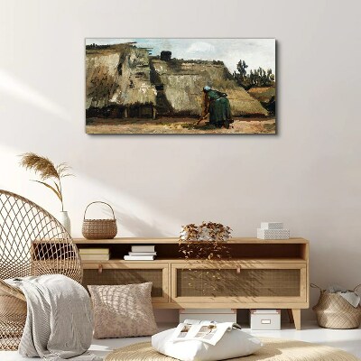 Foto leinwand Arbeiten im Feld