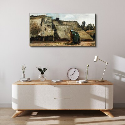 Foto leinwand Arbeiten im Feld