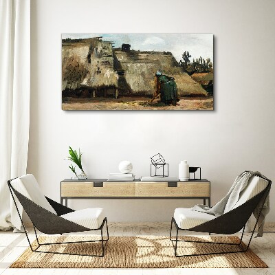 Foto leinwand Arbeiten im Feld