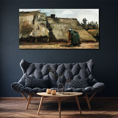Foto leinwand Arbeiten im Feld