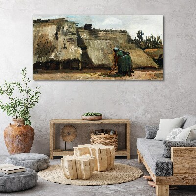 Foto leinwand Arbeiten im Feld