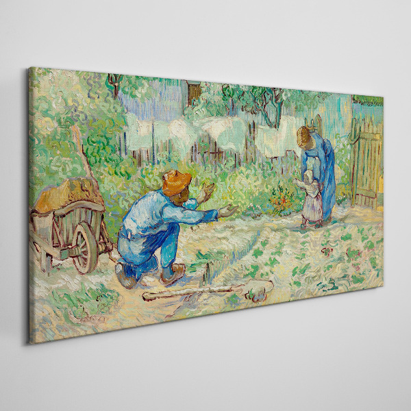 Wandbild Familienmomente im Garten