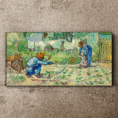 Wandbild Familienmomente im Garten