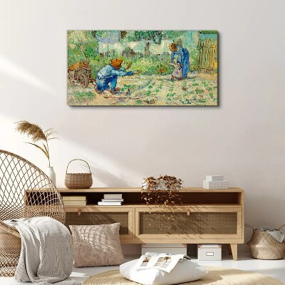 Wandbild Familienmomente im Garten