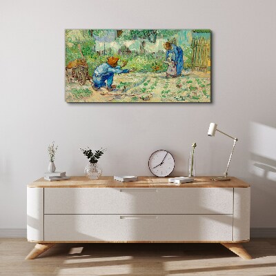 Wandbild Familienmomente im Garten