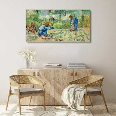 Wandbild Familienmomente im Garten