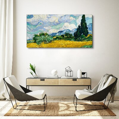 Bild auf leinwand Van Goghs wildes Feld