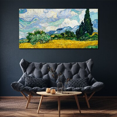 Bild auf leinwand Van Goghs wildes Feld