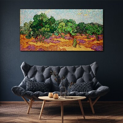 Foto auf leinwand Grove Blue Sky Van Gogh